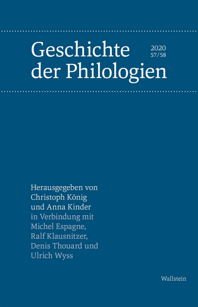 Cover des Buchs: Geschichte der Philologien