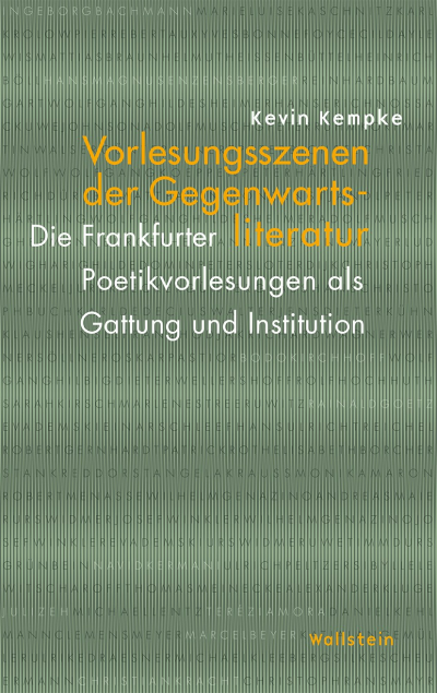 Cover des Buchs: Vorlesungsszenen der Gegenwartsliteratur