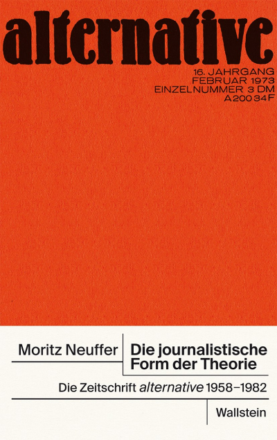 Cover of book: Die journalistische Form der Theorie