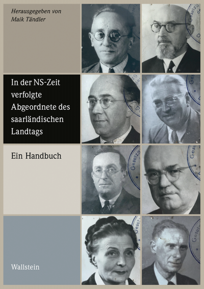 Cover des Buchs: In der NS-Zeit verfolgte Abgeordnete des saarländischen Landtags