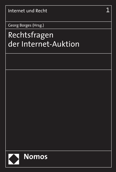 Cover des Buchs: Rechtsfragen der Internet-Auktion