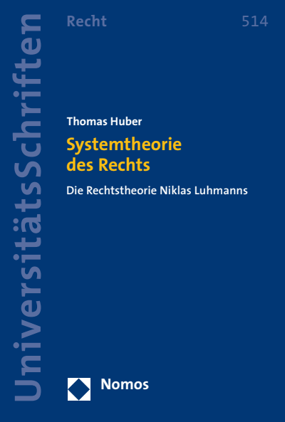 Cover des Buchs: Systemtheorie des Rechts