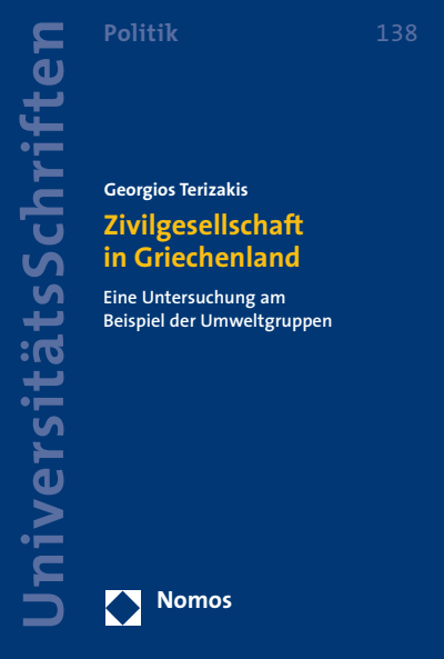 Cover of book: Zivilgesellschaft in Griechenland