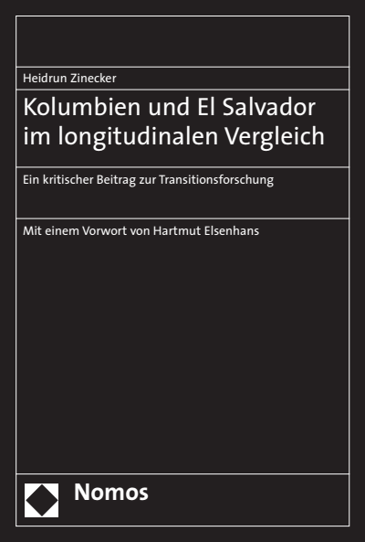 Cover of book: Kolumbien und El Salvador im longitudinalen Vergleich
