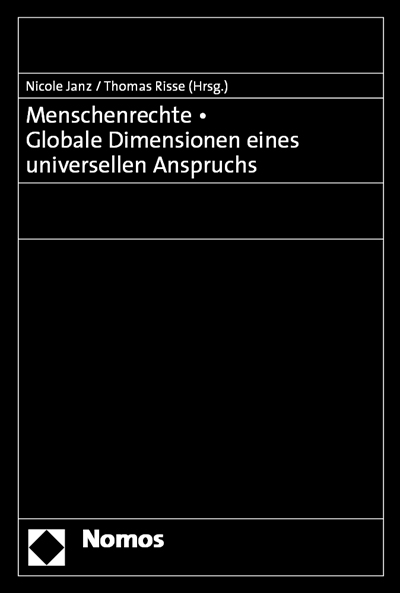 Cover of book: Menschenrechte - Globale Dimensionen eines universellen Anspruchs
