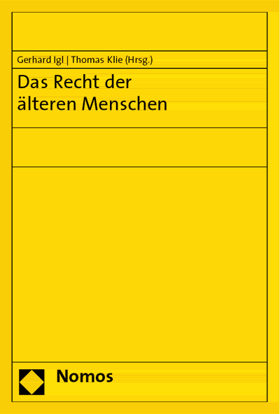 Cover des Buchs: Das Recht der älteren Menschen