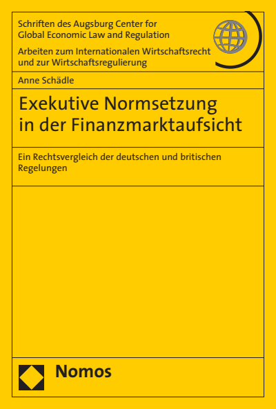 Cover of book: Exekutive Normsetzung in der Finanzmarktaufsicht