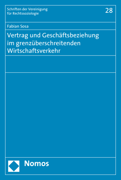Cover of book: Vertrag und Geschäftsbeziehung im grenzüberschreitenden Wirtschaftsverkehr