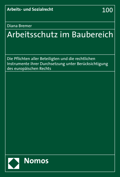 Cover des Buchs: Arbeitsschutz im Baubereich
