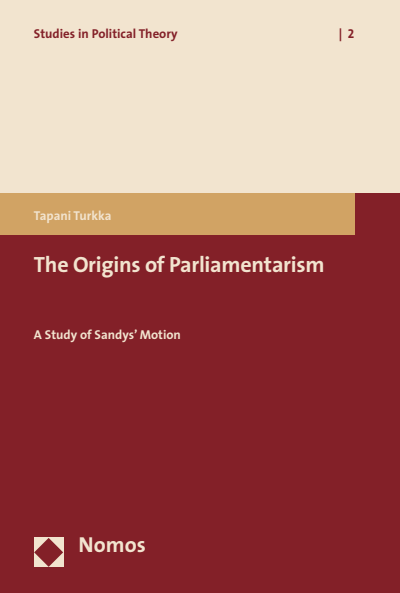Cover of book: The Origins of Parliamentarism