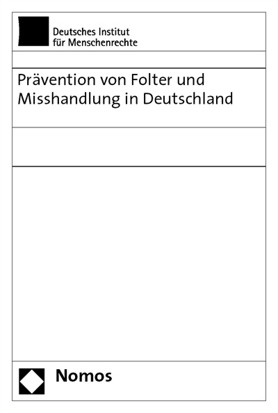 Cover des Buchs: Prävention von Folter und Misshandlung in Deutschland