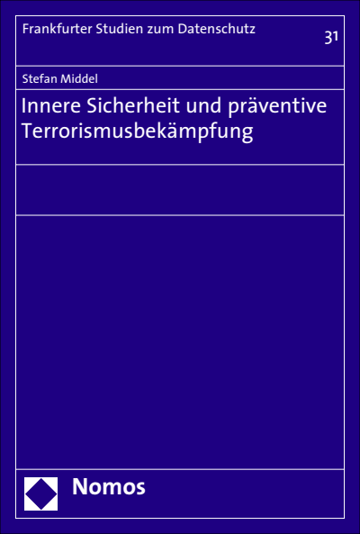 Cover of book: Innere Sicherheit und präventive Terrorismusbekämpfung