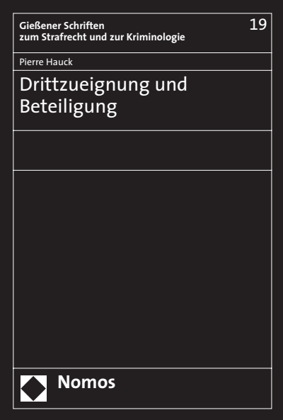 Cover des Buchs: Drittzueignung und Beteiligung