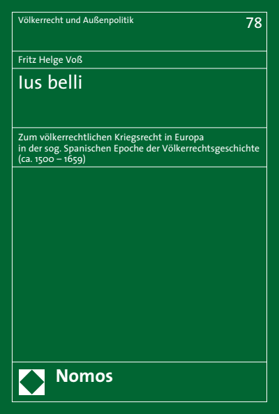 Cover of book: Ius belli
