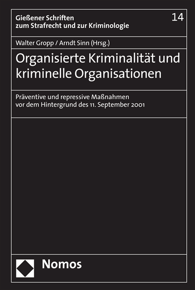 Cover des Buchs: Organisierte Kriminalität und kriminelle Organisationen