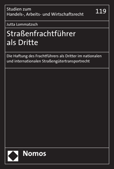 Cover of book: Straßenfrachtführer als Dritte