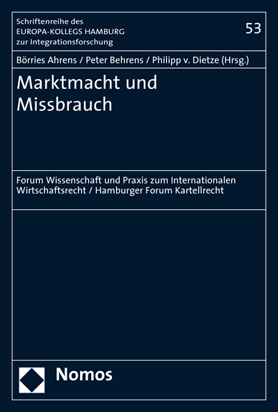 Cover of book: Marktmacht und Missbrauch