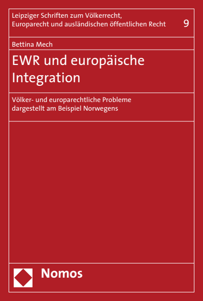 Cover of book: EWR und europäische Integration