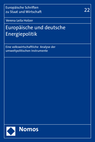 Cover of book: Europäische und deutsche Energiepolitik