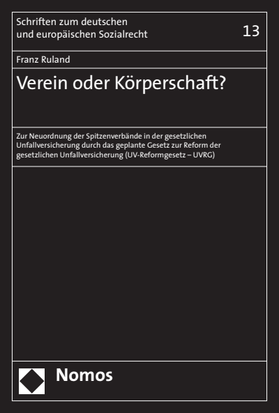 Cover of book: Verein oder Körperschaft?
