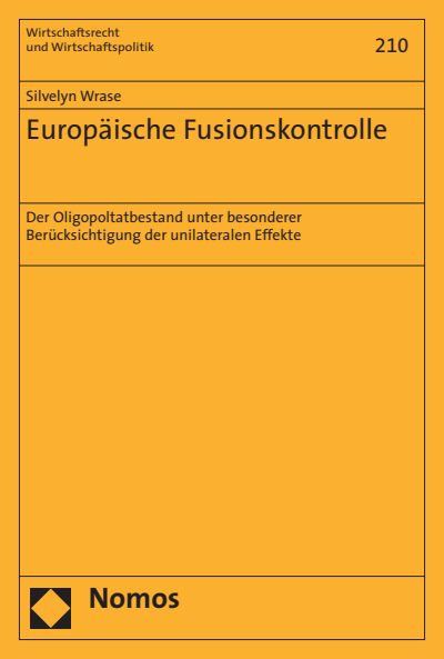 Cover of book: Europäische Fusionskontrolle