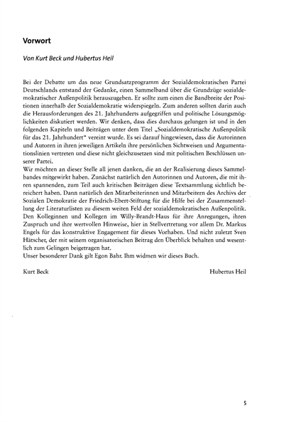 Cover of book: Sozialdemokratische Außenpolitik für das 21. Jahrhundert