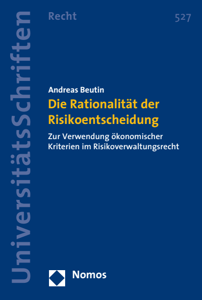 Cover des Buchs: Die Rationalität der Risikoentscheidung