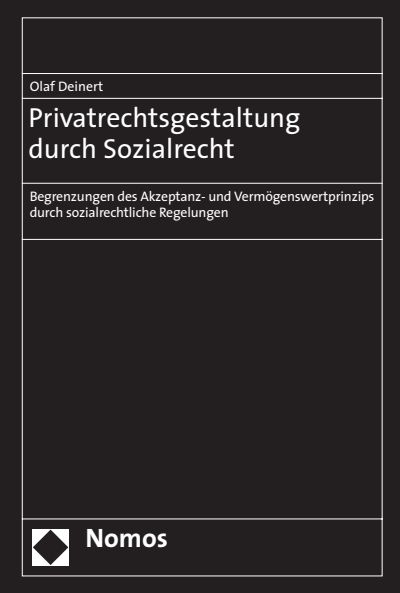 Cover des Buchs: Privatrechtsgestaltung durch Sozialrecht