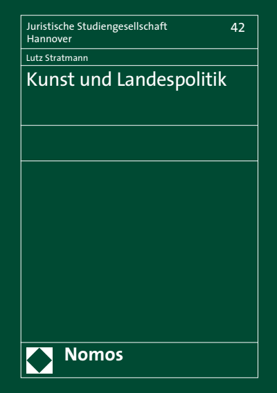Cover of book: Kunst und Landespolitik