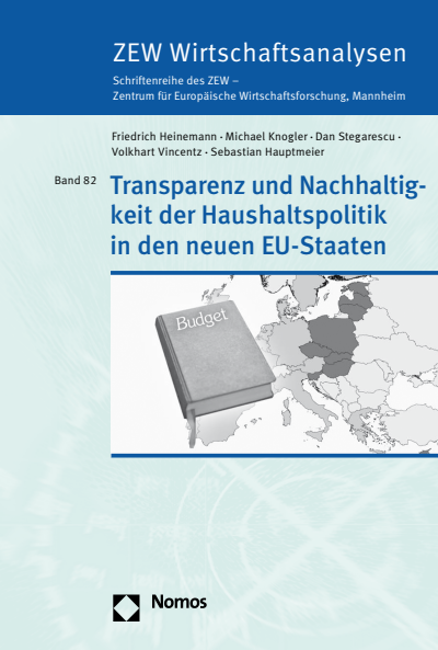 Cover of book: Transparenz und Nachhaltigkeit der Haushaltspolitik in den neuen EU-Staaten