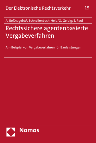 Cover of book: Rechtssichere agentenbasierte Vergabeverfahren
