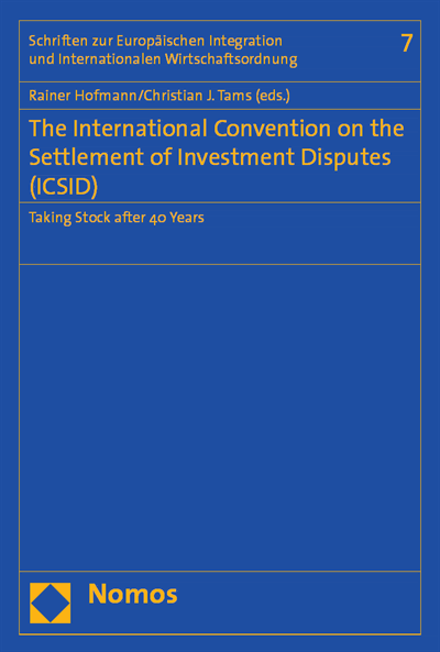 Cover des Buchs: The International Convention on the Settlement of Investment Disputes (ICSID)