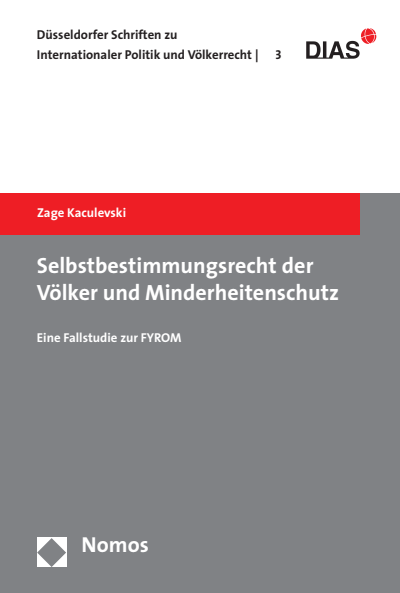 Cover of book: Selbstbestimmungsrecht der Völker und Minderheitenschutz
