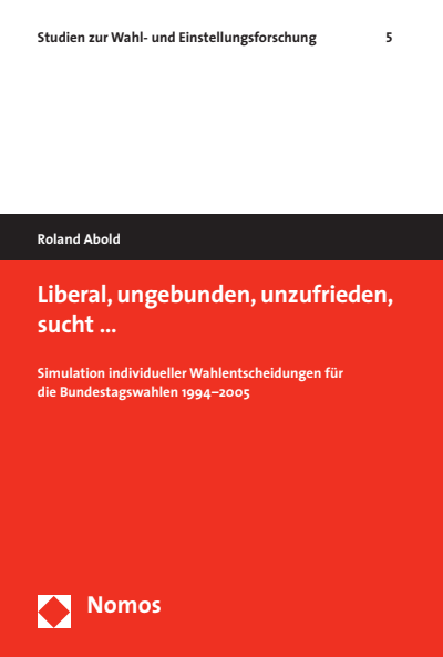 Cover of book: Liberal, ungebunden, unzufrieden, sucht ¿