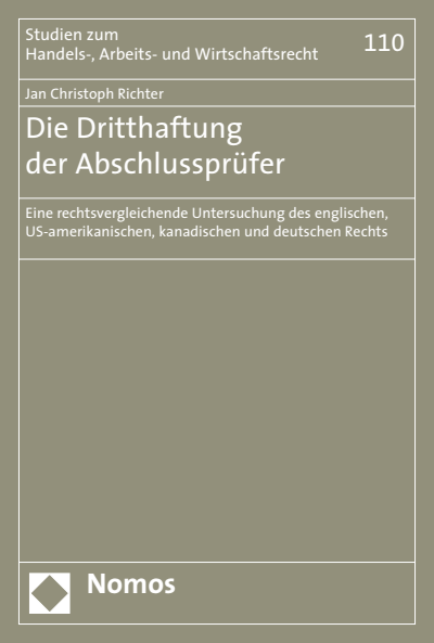 Cover of book: Die Dritthaftung der Abschlussprüfer