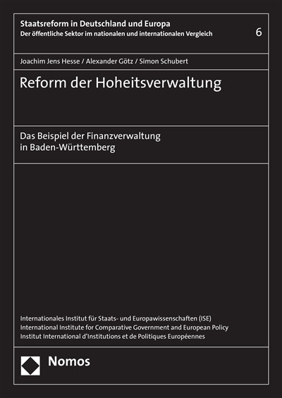Cover of book: Reform der Hoheitsverwaltung