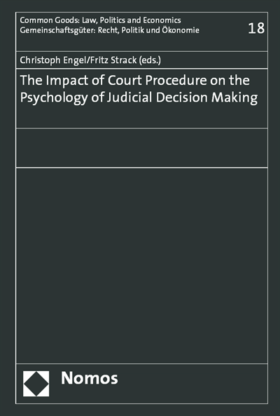 Cover of book: The Impact of Court Procedure on the Psychology of Judicial Decision Making