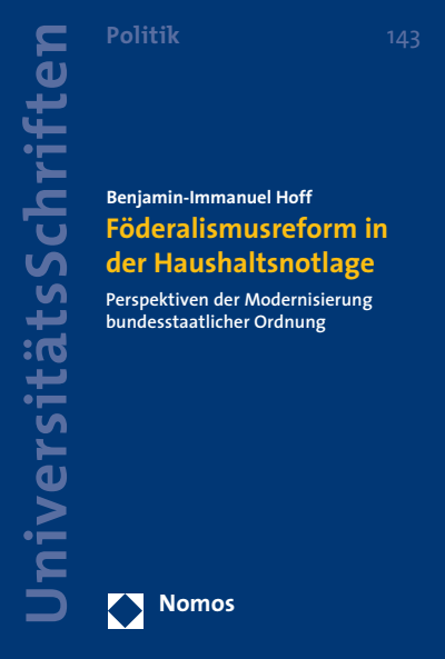 Cover des Buchs: Föderalismusreform in der Haushaltsnotlage
