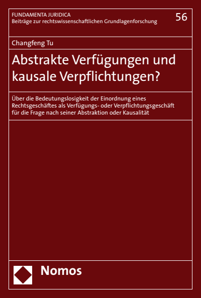 Cover of book: Abstrakte Verfügungen und kausale Verpflichtungen?