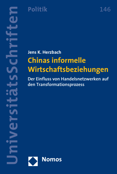 Cover of book: Chinas informelle Wirtschaftsbeziehungen