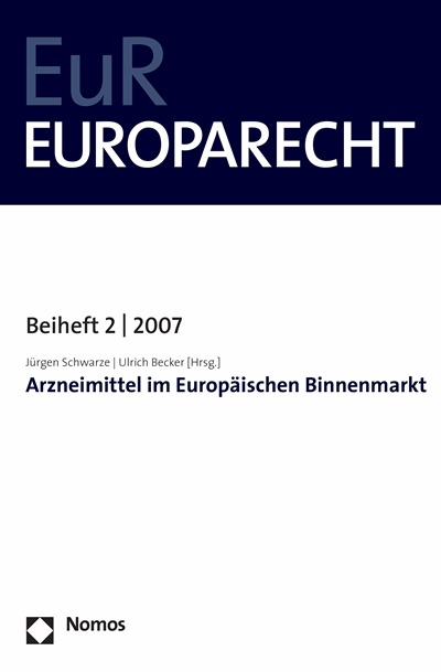 Cover des Buchs: Arzneimittel im Europäischen Binnenmarkt