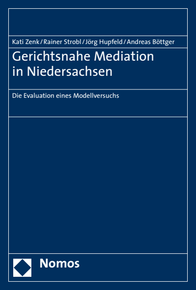 Cover of book: Gerichtsnahe Mediation in Niedersachsen