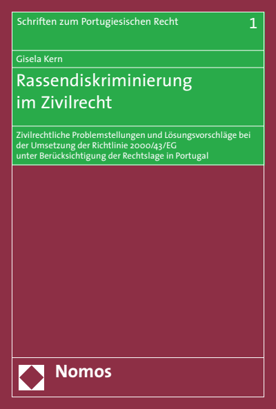 Cover of book: Rassendiskriminierung im Zivilrecht