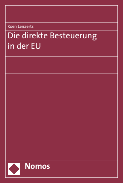 Cover of book: Die direkte Besteuerung in der EU