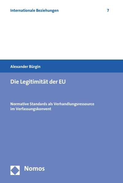 Cover des Buchs: Die Legitimität der EU