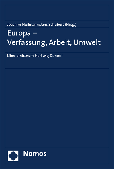 Cover of book: Europa - Verfassung, Arbeit, Umwelt