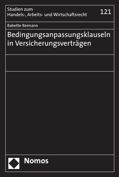 Cover of book: Bedingungsanpassungsklauseln in Versicherungsverträgen