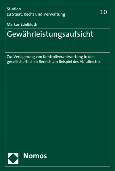 Cover of book: Gewährleistungsaufsicht
