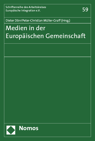 Cover of book: Medien in der Europäischen Gemeinschaft