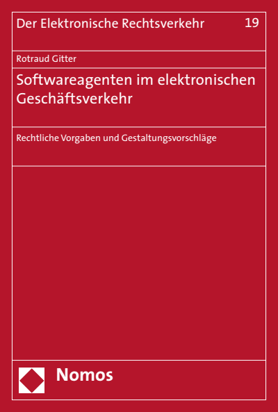 Cover of book: Softwareagenten im elektronischen Geschäftsverkehr
